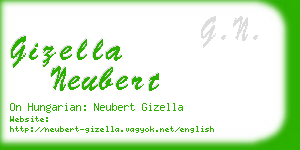 gizella neubert business card